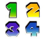 Dice Block Numbers - Mario Party 6