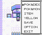 Menu Screens - Pokémon Yellow
