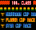 Cup Select - Super Mario Kart