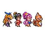 Character Classes (Swimsuit and Catsuit) - Dragon Quest 3 (JPN)