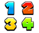 Dice Block Numbers - Mario Party 8
