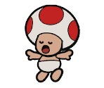 Shirtless Toad - Paper Mario: The Origami King