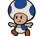 Blue Toad - Paper Mario: The Origami King