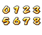 HUD Icons, Letters, & Numbers - Super Mario Galaxy