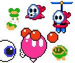 Chuckya, Spindrift, Moneybags, Snufit, Fly Guy, Mr. I (SMM-Style) - Mario Customs