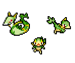 #495 Snivy, #496 Servine & #497 Serperior (PMD-Style) - Pokémon Customs