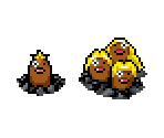 #050 Diglett & #051 Dugtrio (Alolan, PMD-Style) - Pokémon Generation 1 Customs