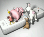 Wii Menu Icon and Banner - Barnyard