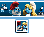 Save Icon and Banner - The Smurfs 2