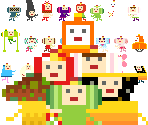 Full-Color Cousins & Post-MMK Cousins (MMK Ending Minigame-Style) - Katamari Customs