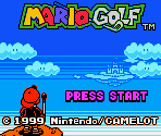 Title Screen - Mario Golf