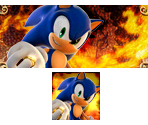 Wii Menu Banner and Save Icon - Sonic and the Secret Rings