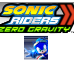 Wii Menu Banner and Save Icon - Sonic Riders: Zero Gravity