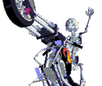 Motorcycle Skeleton - Hypnospace Outlaw