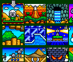 Level / Boss Select - Bonk's Adventure / B.C. Kid