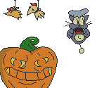 Hardoween Decorations (Animated) - Pizza Tower
