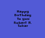 Intro Screen and Background - Birthday Mania (Atari 2600)