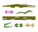 Enemies and Obstacles - Frogger (Atari 2600)