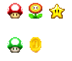 Items - New Super Mario Land (Homebrew)
