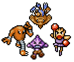 Tyrogue, Hitmonlee, Hitmonchan & Hitmontop - Pokémon Mystery Dungeon: Explorers of Time / Darkness