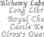 Area Names - Castlevania: Symphony of the Night