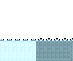 Vanilla Secret 3 (1/2) - Scrolling Water Overlay - Super Mario World