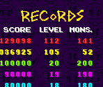 Records Screen - Pac-Attack