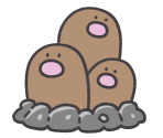 #051 Dugtrio - Pokémon Smile