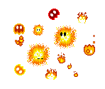 Fireball Enemies - Super Mario World