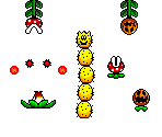 Piranha Plant, Pokey, & Plant Enemies - Super Mario World