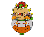 Bowser and Clown Car (Paper Mario 64) (Paper Mario-Style) - Paper Mario Customs