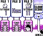 File Select - Kirby's Block Ball