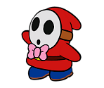 Emcee Shy Guy (Paper Mario-Style, Modern) - Paper Mario Customs
