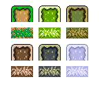 Ground Tileset (8x8) - Super Mario World