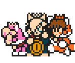 Cat Peach, Rosalina and Daisy (SMM2 SMB3-Style) - Mario Customs