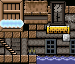 Ghost House / Sunken Ghost Ship Tileset - Super Mario World