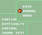 Options - Alex Kidd in the Enchanted Castle