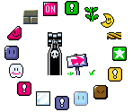 Foreground Tiles (Static) - Super Mario World