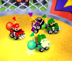 Bumper Balloon Cars - Mario Party 2