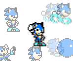 Sonic (Mega Man NES-Style) - Sonic the Hedgehog Customs