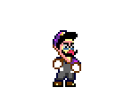 Waluigi (Super Mario World-Style) - Mario Customs