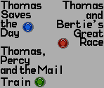 Menu - Thomas the Tank Engine and Friends (Prototype)