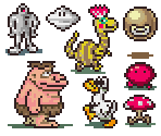Enemies & Bosses (Overworld) - EarthBound / Mother 2