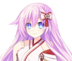 Purple Sister (Yukisakura Shrine Maiden) - Neptunia & Friends / Mainichi Compile Heart