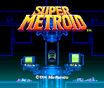 Title Screen - Super Metroid