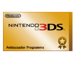 Home Menu Banner - Nintendo 3DS Ambassador Certificate