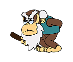 Cranky Kong (Paper Mario-Style) - Donkey Kong Customs