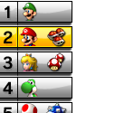 Racer Display (Standard Race) - Mario Kart 7