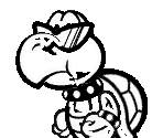 Transparent Koopa - Super Paper Mario