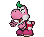 Yoshi Kid (Pink) - Super Paper Mario